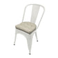Black ticking stripe tolix chair cushion for metal chair - farmhouse