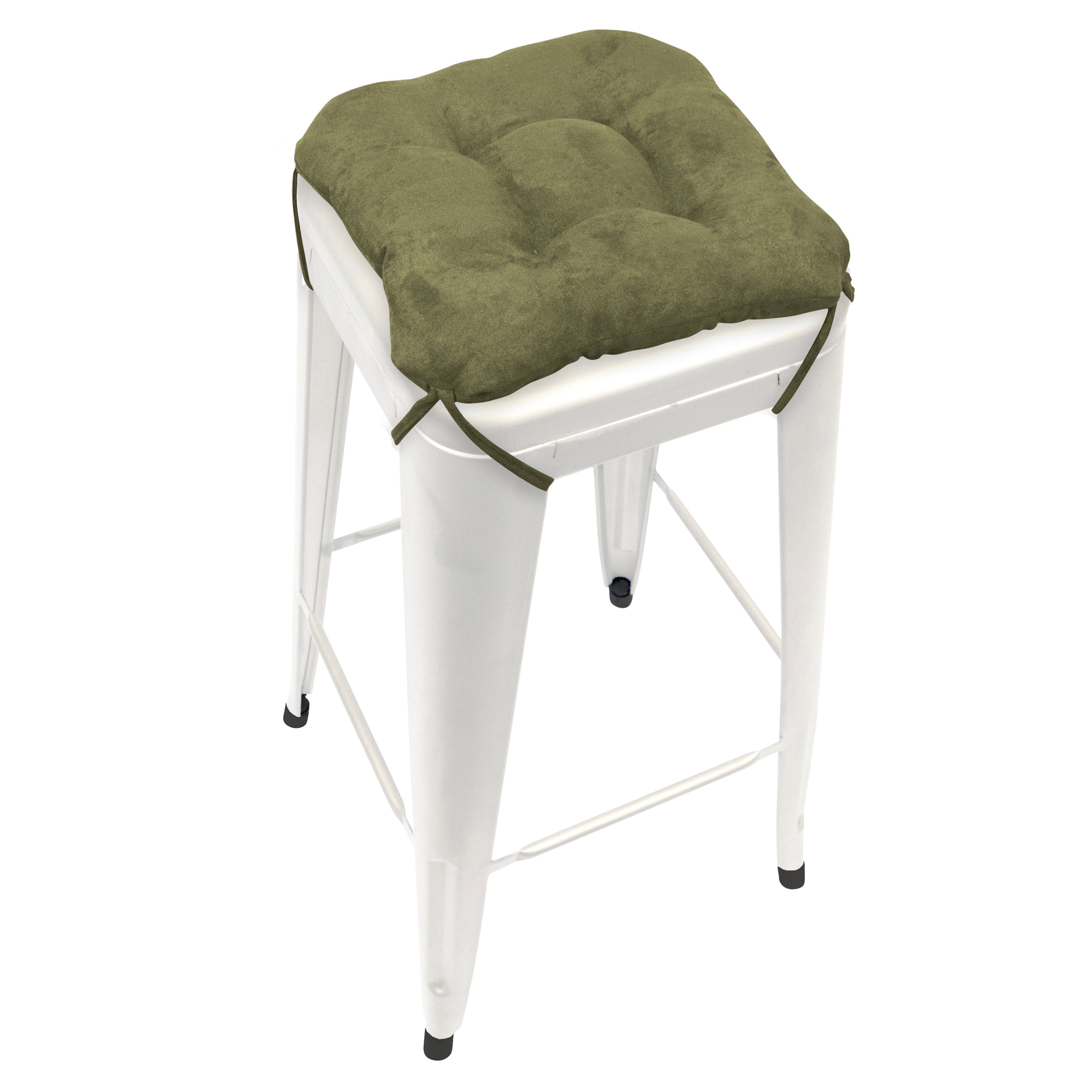 Square bar stool cushions with online ties