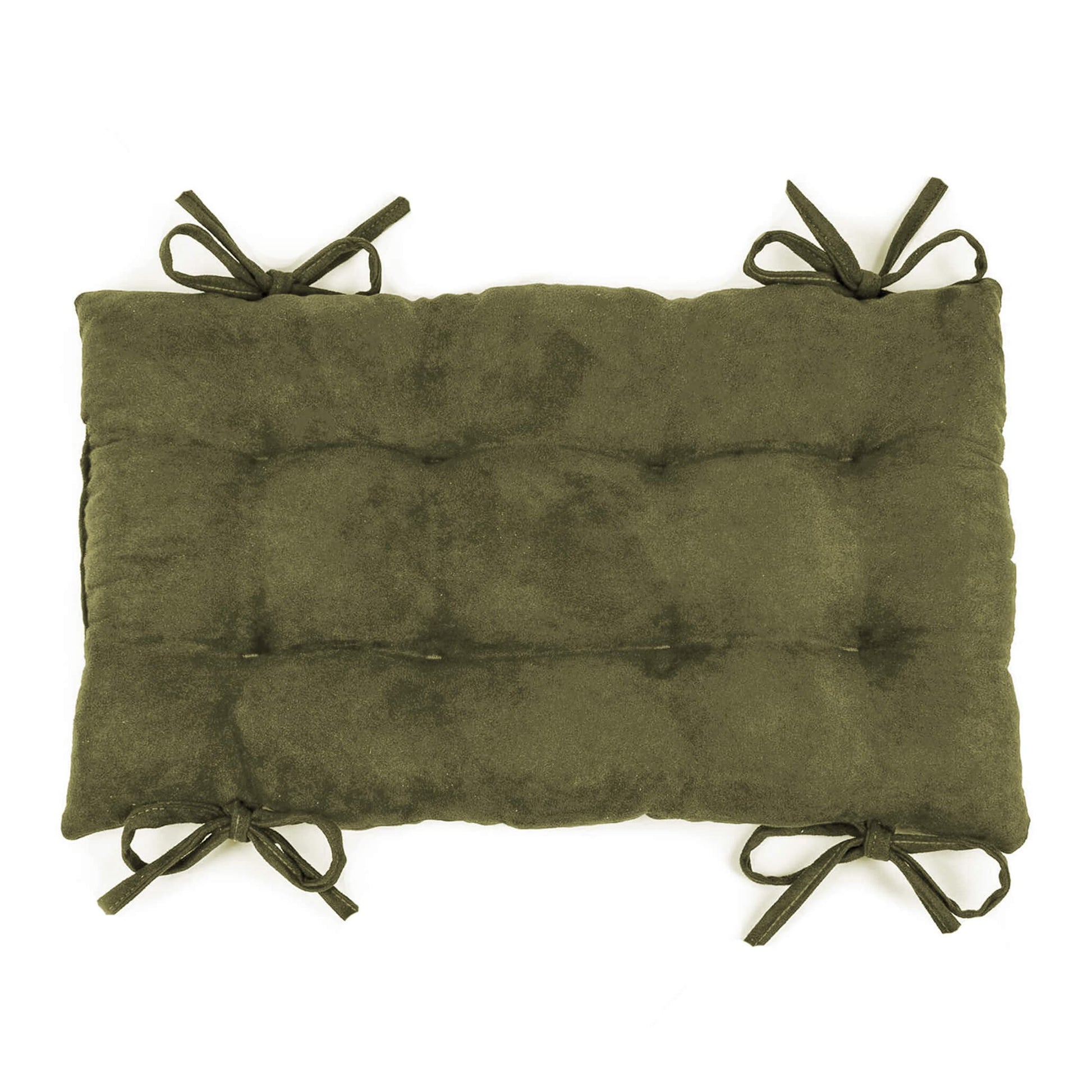 Micro-Suede Laurel Green Saddle Stool Cushions - Barnett Home Decor - Gaucho Stool - Satori Cushions