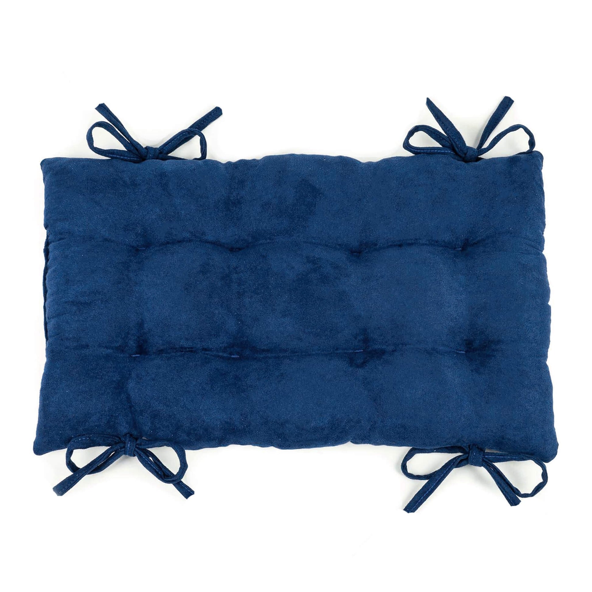 Micro-Suede Royal Blue Saddle Stool Cushions - Barnett Home Decor - Gaucho Stool - Satori Cushions