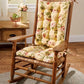 Bethany Yellow Floral Rocking Chair Cushions  - Machine Washable