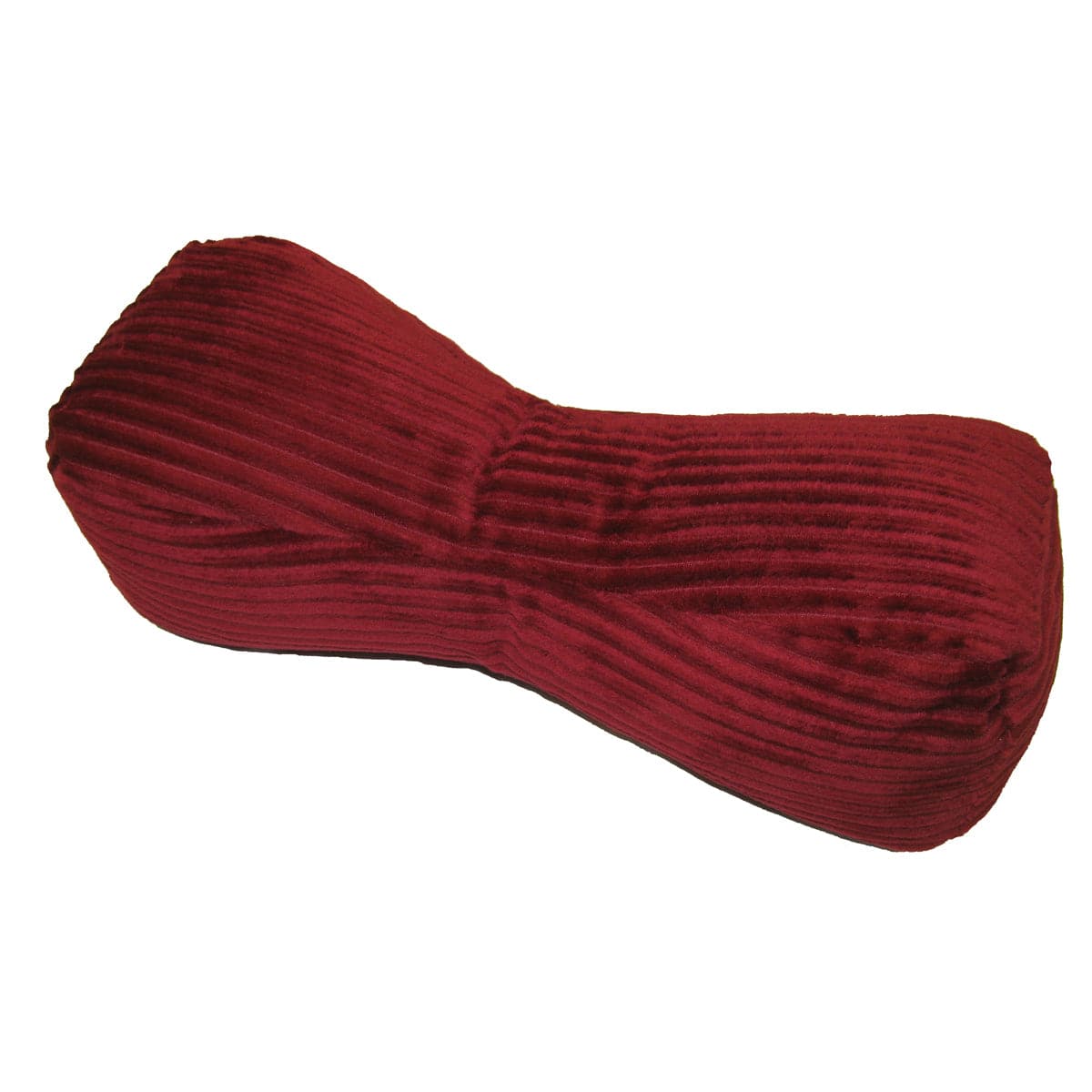 Travel Buddy Neck Support Pillow in Wide Wale Corduroy Claret Red