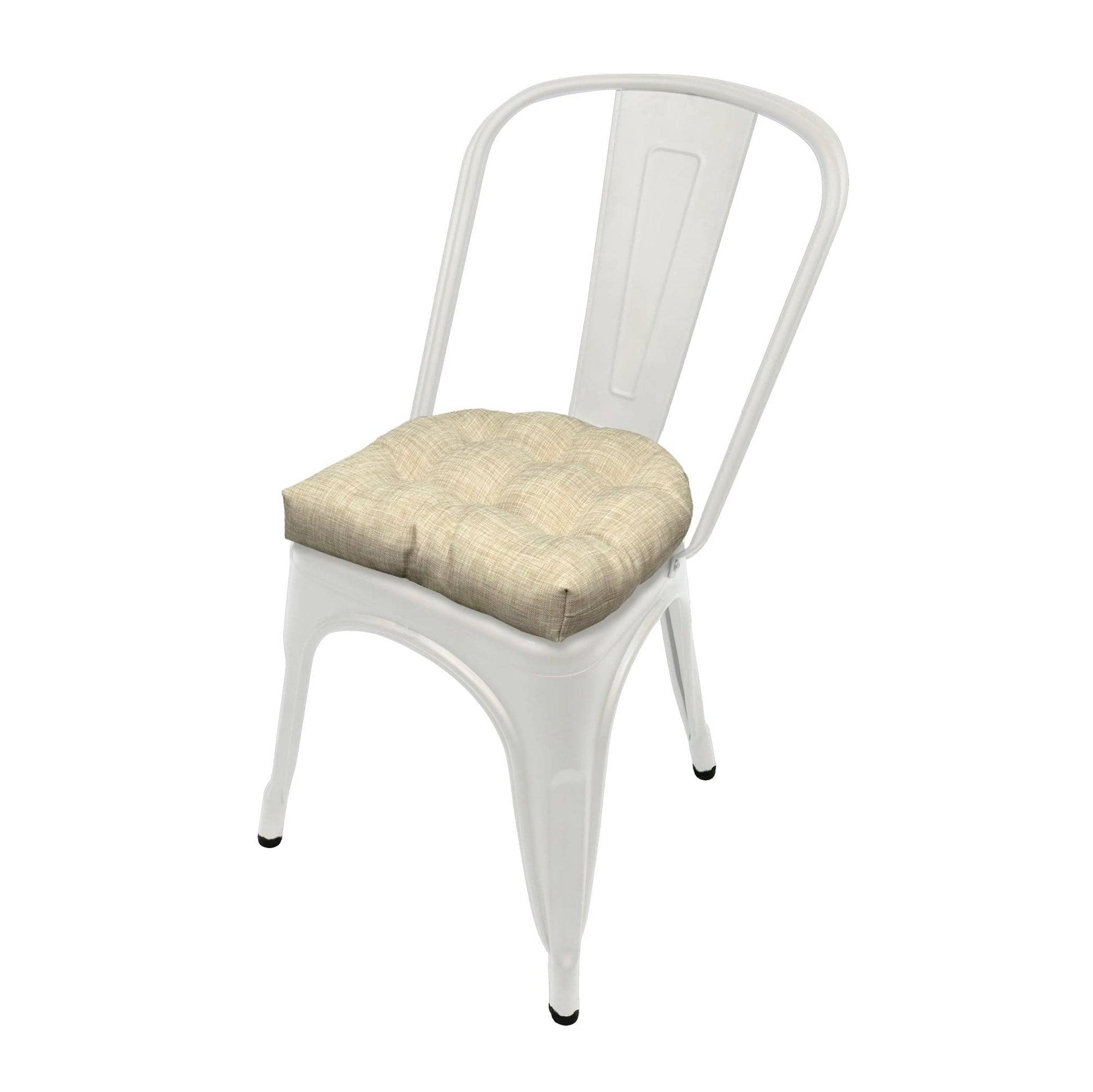 Hayden Beige Industrial Chair Cushion - Latex Foam Fill - Barnett Home Decor - Tan 