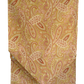72" Table Runner - Gold Paisley - Lined, Hemmed, Pointed Ends