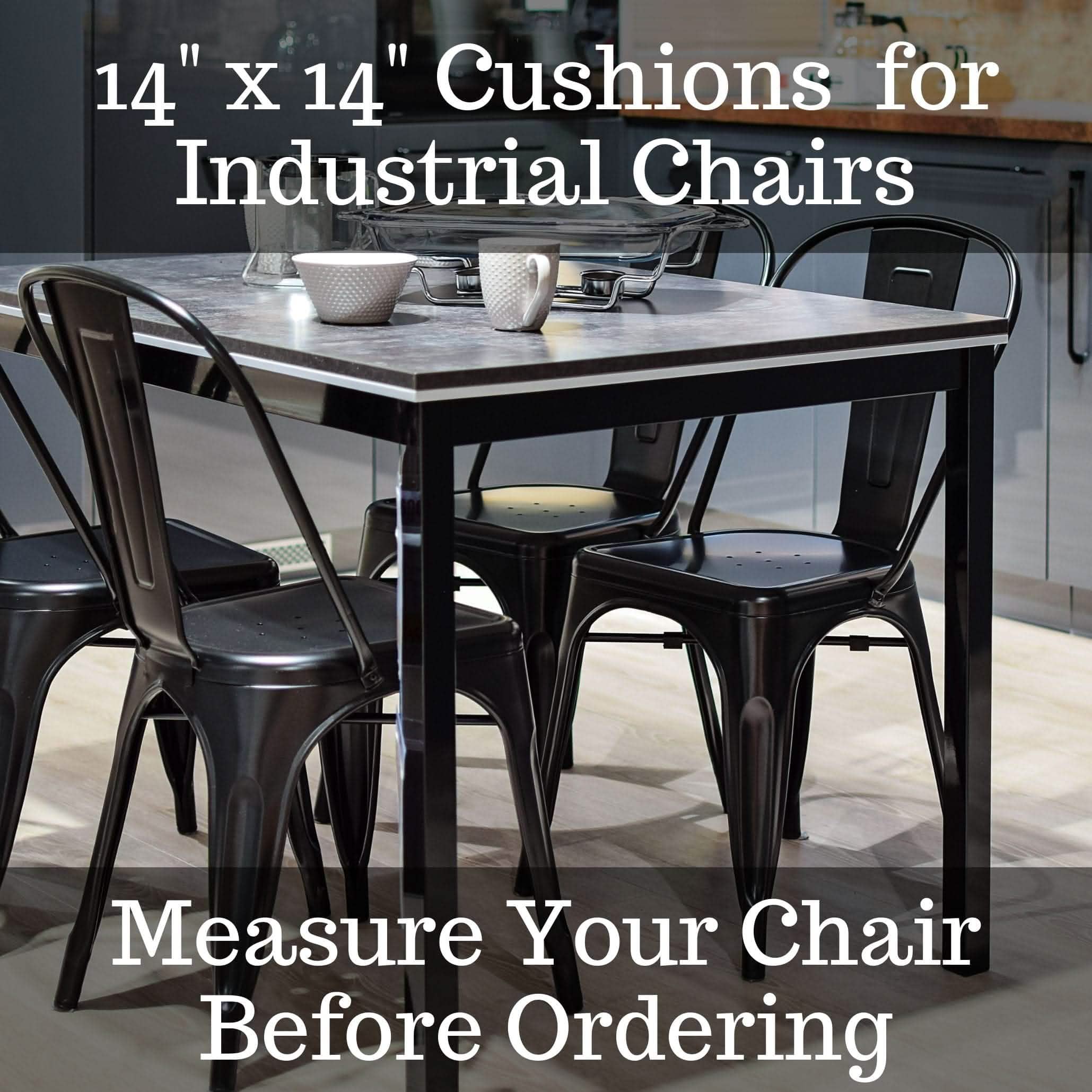 Flanders Industrial Chair Cushion - Latex Foam Fill - Reversible - Great Deals Collection