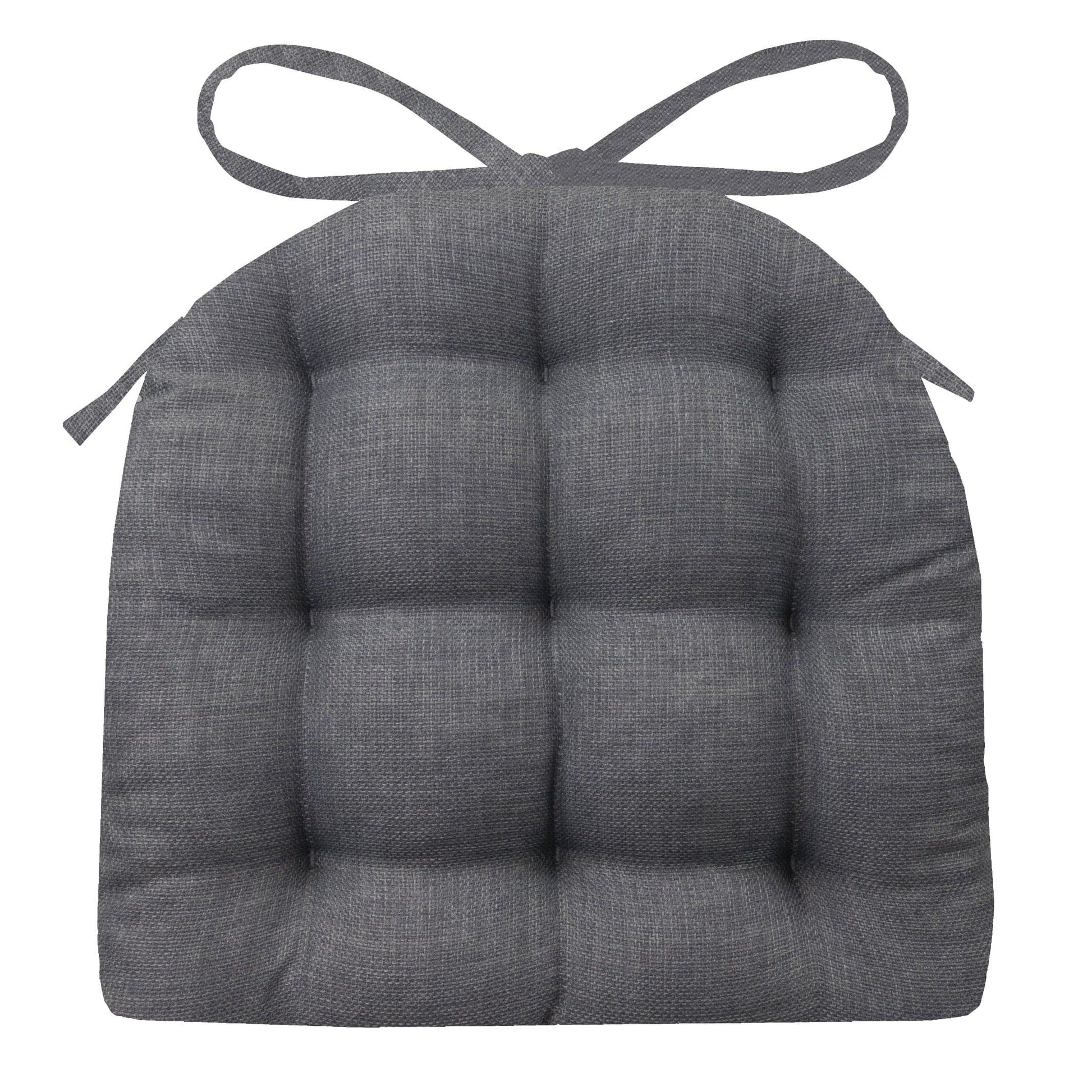 Rave Metal Grey Industrial Chair Pad - Latex Foam Fill - Barnett Home Decor