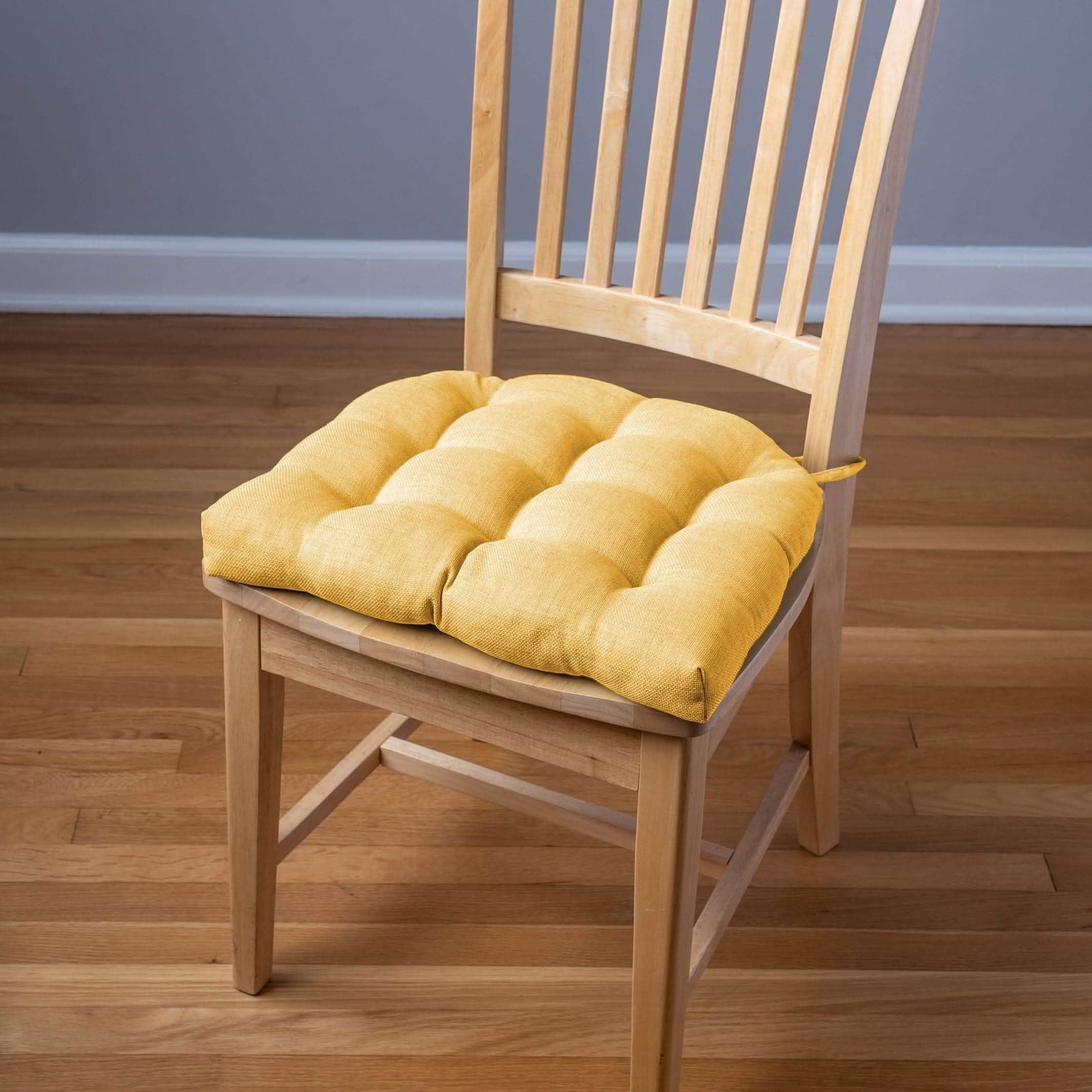 Rave Yellow Gold Indoor/Outdoor Dining Chair Cushions | Barnett Home Decor | Yellow | Lemon 