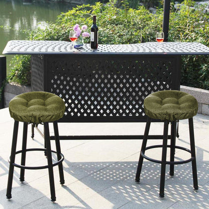 Rave Sage Green Indoor/Outdoor Barstool Cover | Barnett Home Decor | Green