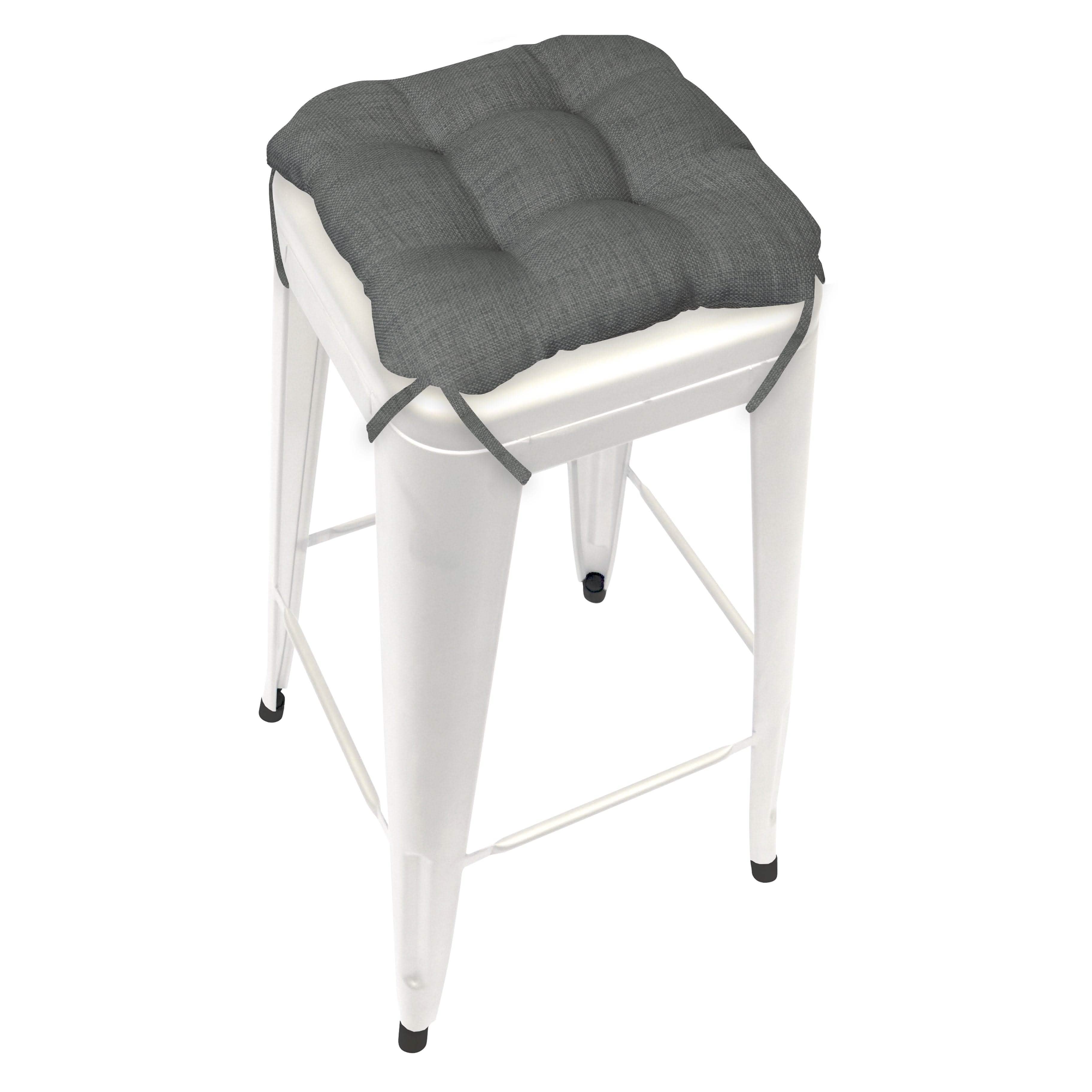 Rave Grey Industrial Tolix Stool Cushions - Barnett Home Decor