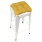 Rave Yellow Gold Industrial Tolix Stool Cushion | Barnett Home Decor