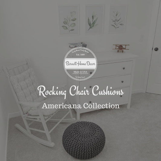 Classic Check Red Plaid Rocking Chair Cushions