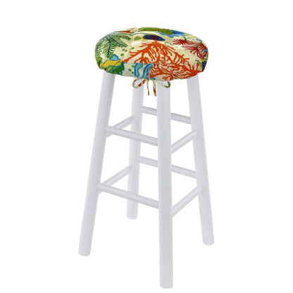 Splish-Splash Multi Bar Stool Cover with Cushion and Adjustable Drawstring Yoke