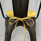 Rave Yellow Gold Tolix Chair Cushion | Barnett Home Decor