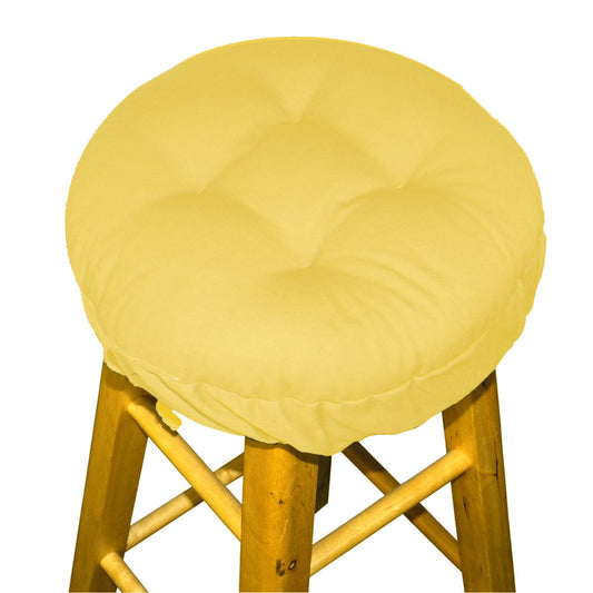 Cotton Duck Yellow Barstool Pad | Barnett Home Decor | Yellow