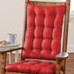 Thick bright red rocking chair cushion
