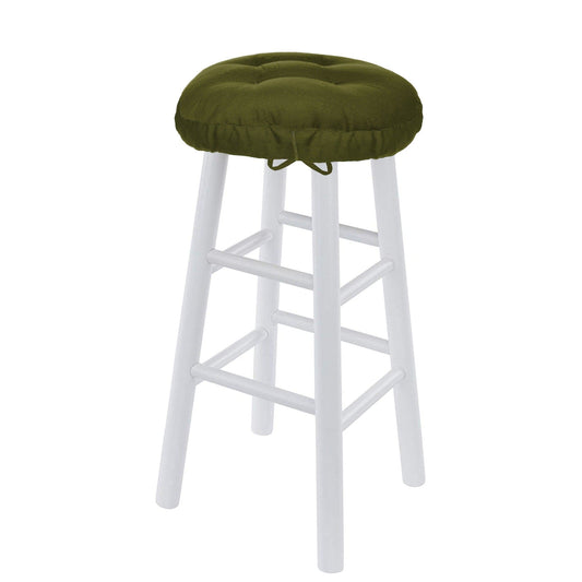 Cotton Duck Olive Barstool Cover | Barnett Home Decor | Green