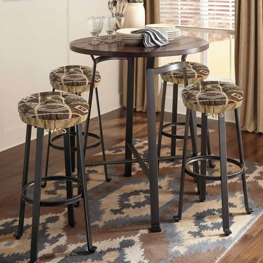 Southwest Durango Bar Stool Pads - Barnett Home Decor - Brown, Sand, & Beige