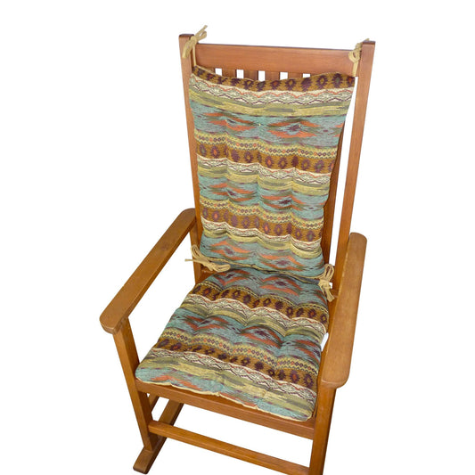 Saguaro Trail Rocking Chair Cushions - Latex Foam Fill - Reverses to MS