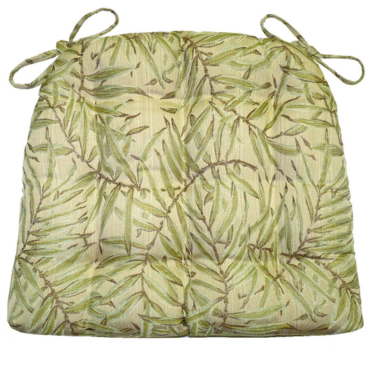 San Marino Palm Green Dining Chair Cushion - Barnett Home Decor - Green 