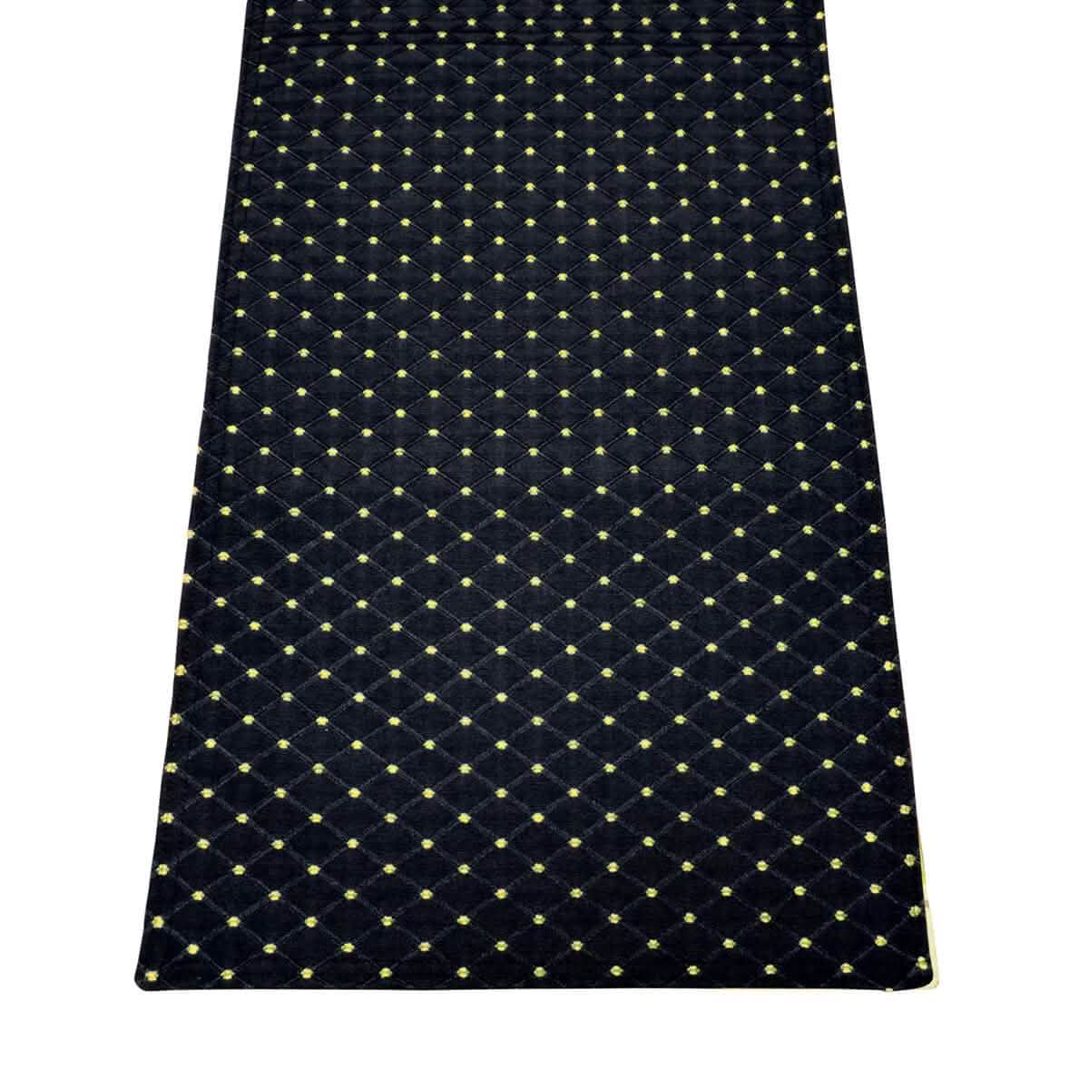 Tiffanie Black Brocade Table Runner | Barnett Home Decor