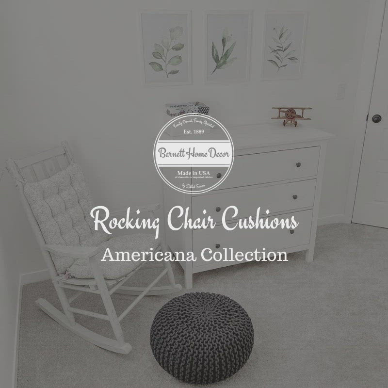 Cotton Duck Rocking Chair Cushions