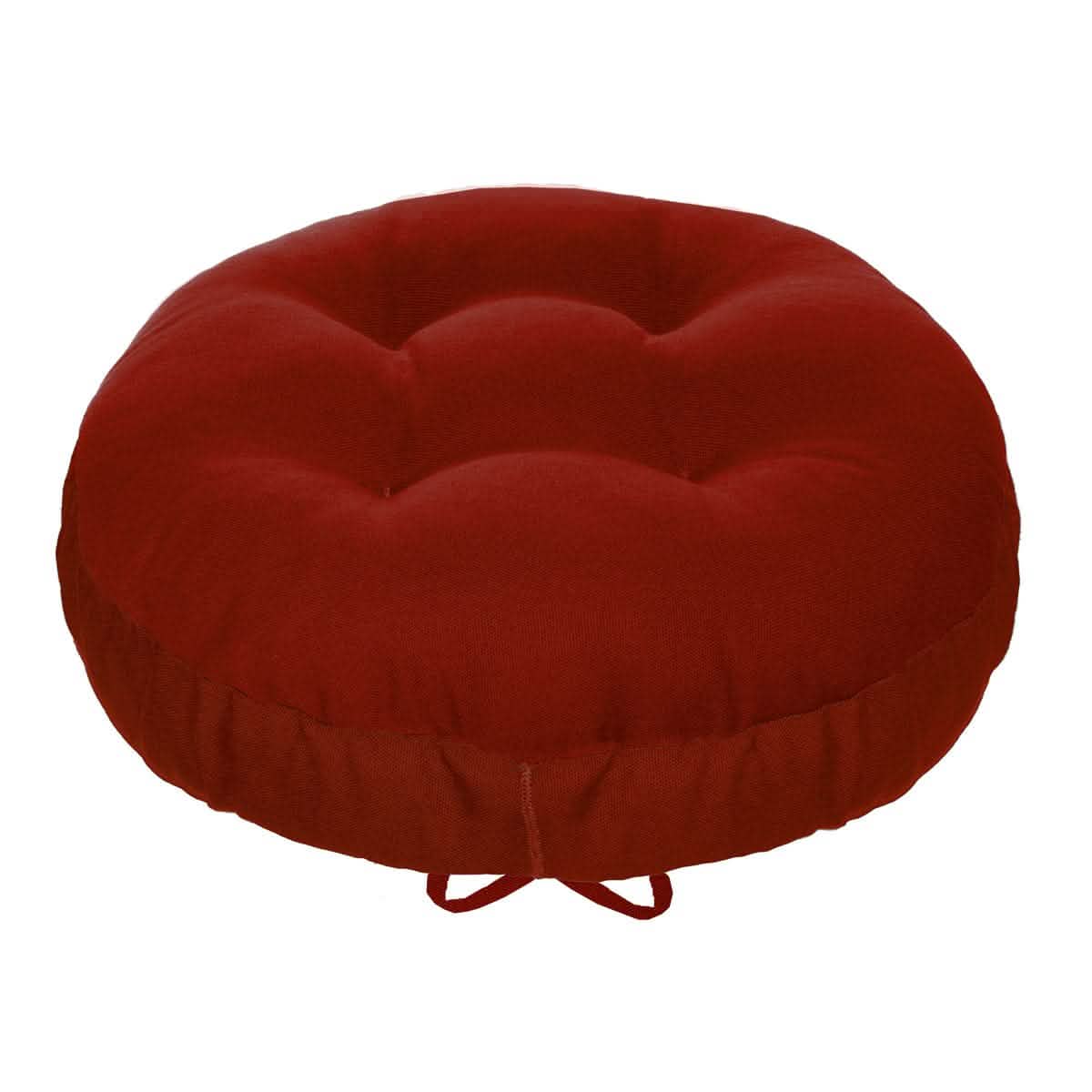 Cotton Duck Flame Red Barstool Cover | Barnett Home Decor | Fire Engine Red