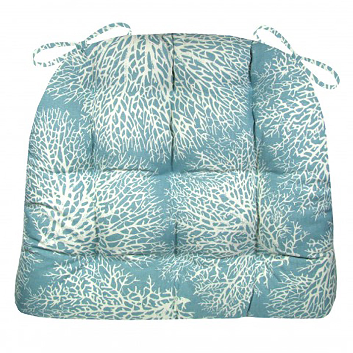 Ariel Ocean Blue Dining Chair Cushions - Barnett Home Decor - Marine Blue