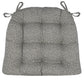 grey dining chair cushions with a small geometric pattern