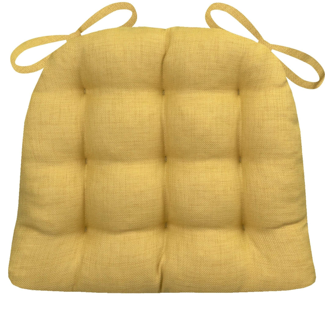 Rave Yellow Gold Indoor / Outdoor Dining Chair Pads & Patio Cushions
