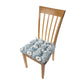 Bali Ikat Blue Dining Chair Cushions - Barnett Home Decor - Blue & White 