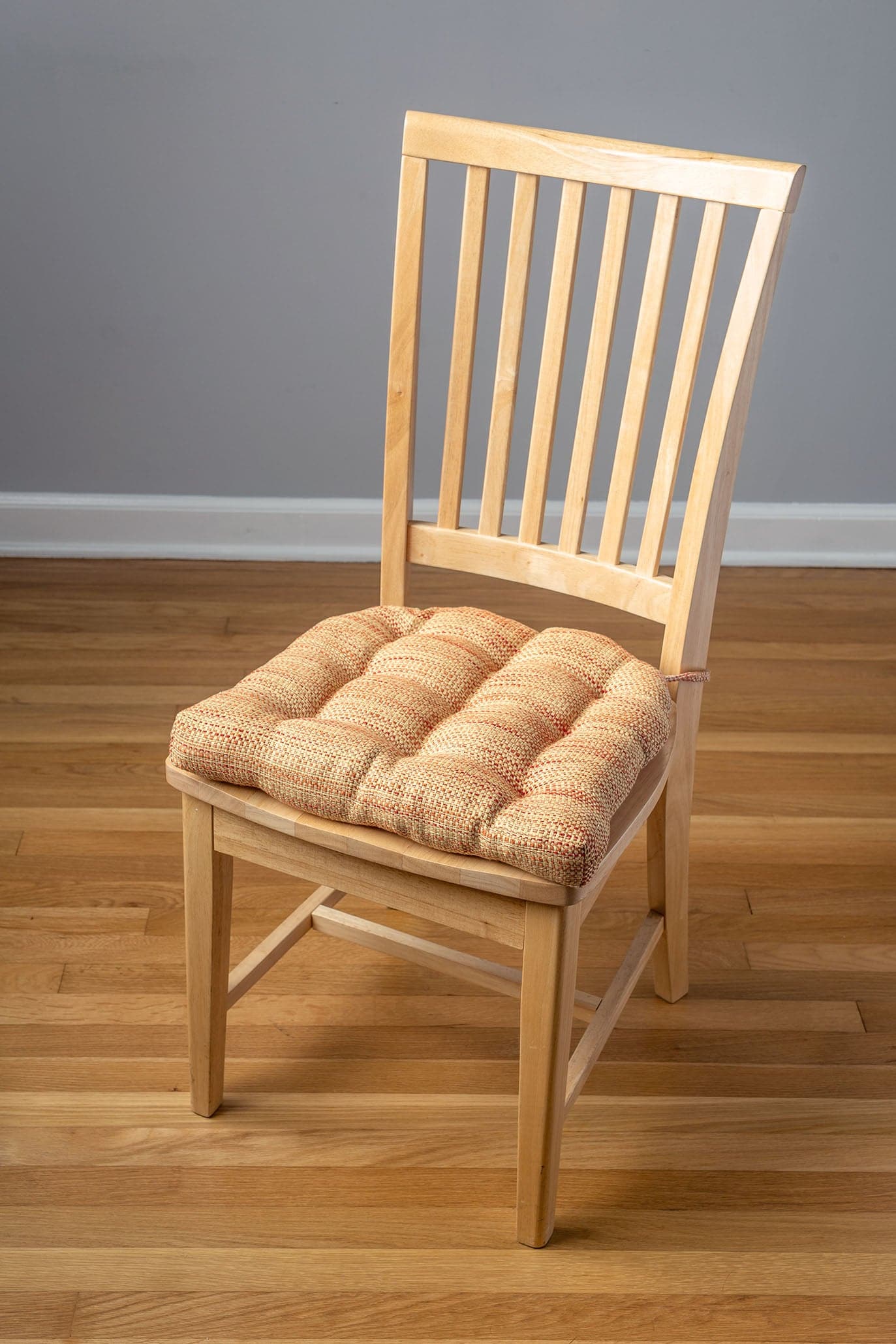Brisbane Salsa Tweed Dining Chair Cushions | Barnett Home Decor | Red & Tan 