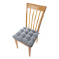 Britt Blue Plaid Dining Chair Pads - Barnett Home Decor - Blue & Tan