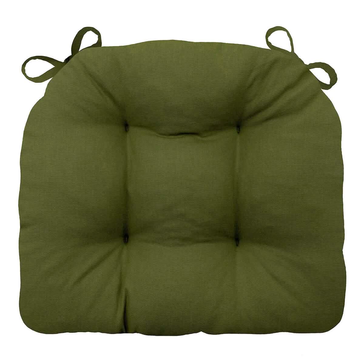 olive green chair pad extra thick cushion in sage green