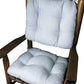 Madrid Check Dark Blue Child Rocking Chair Cushions - Latex Foam Fill