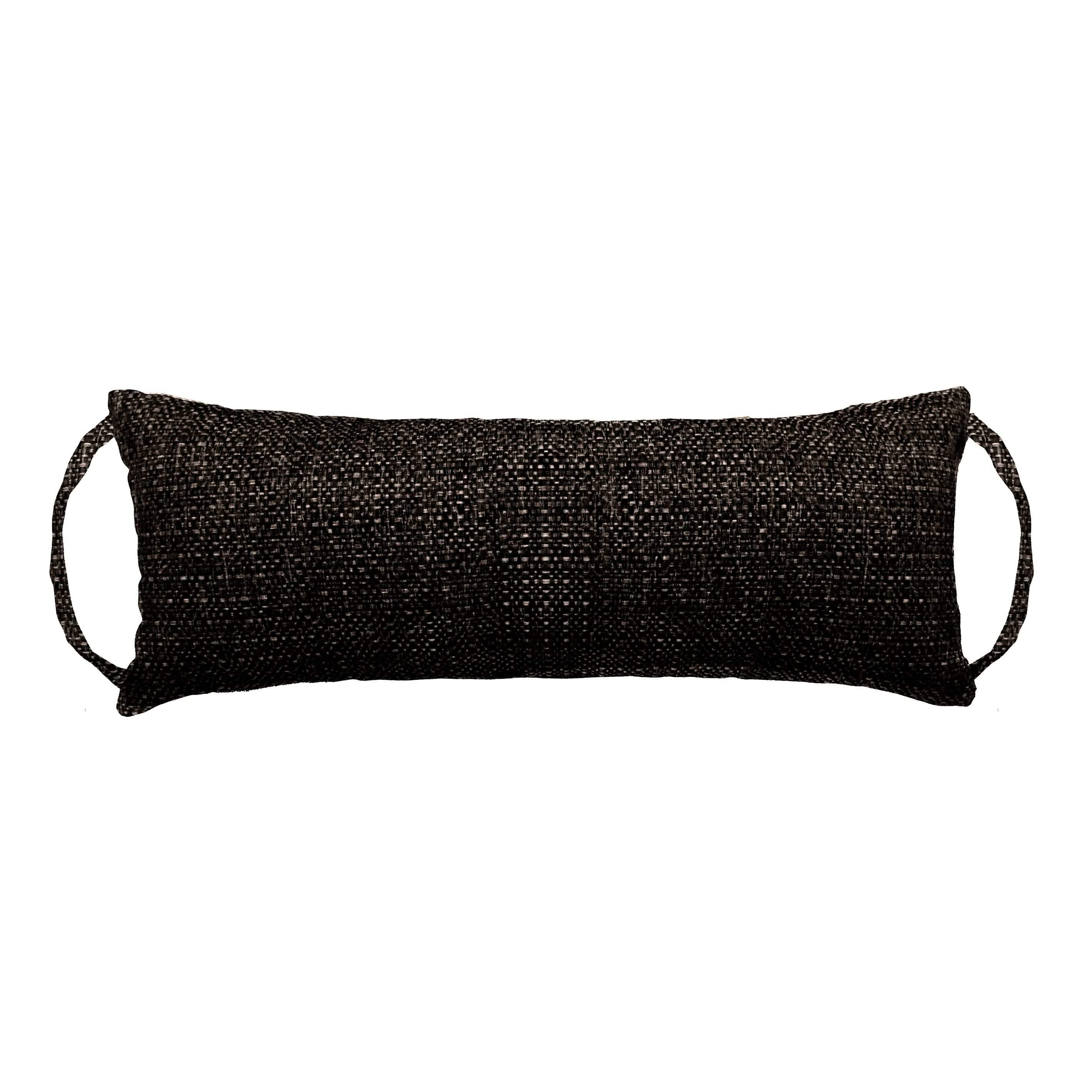 Barnett Home Decor | Brisbane Charcoal Black Travel Pillow