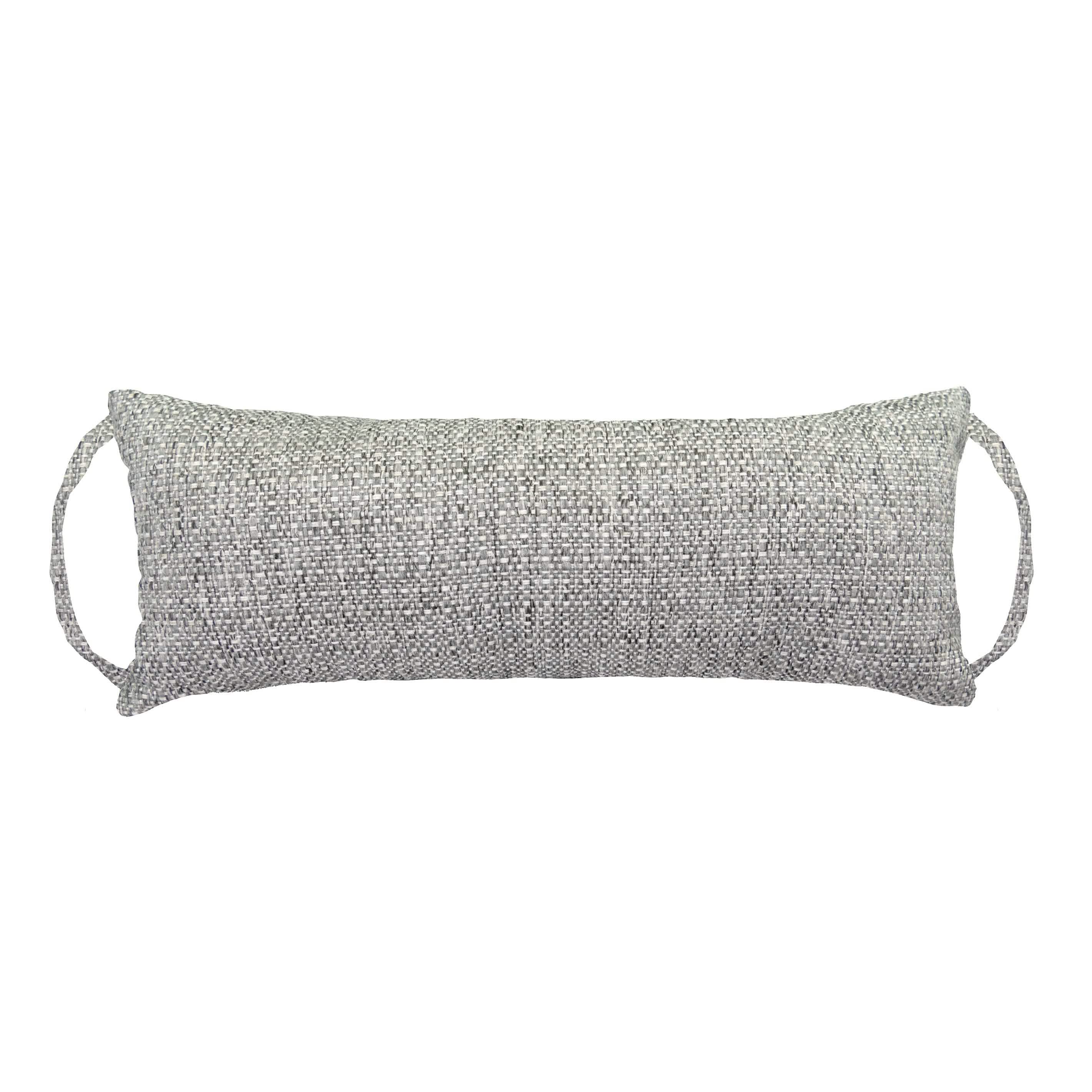 Barnett Home Decor - Brisbane Silver Grey Neck Roll Travel Pillow 