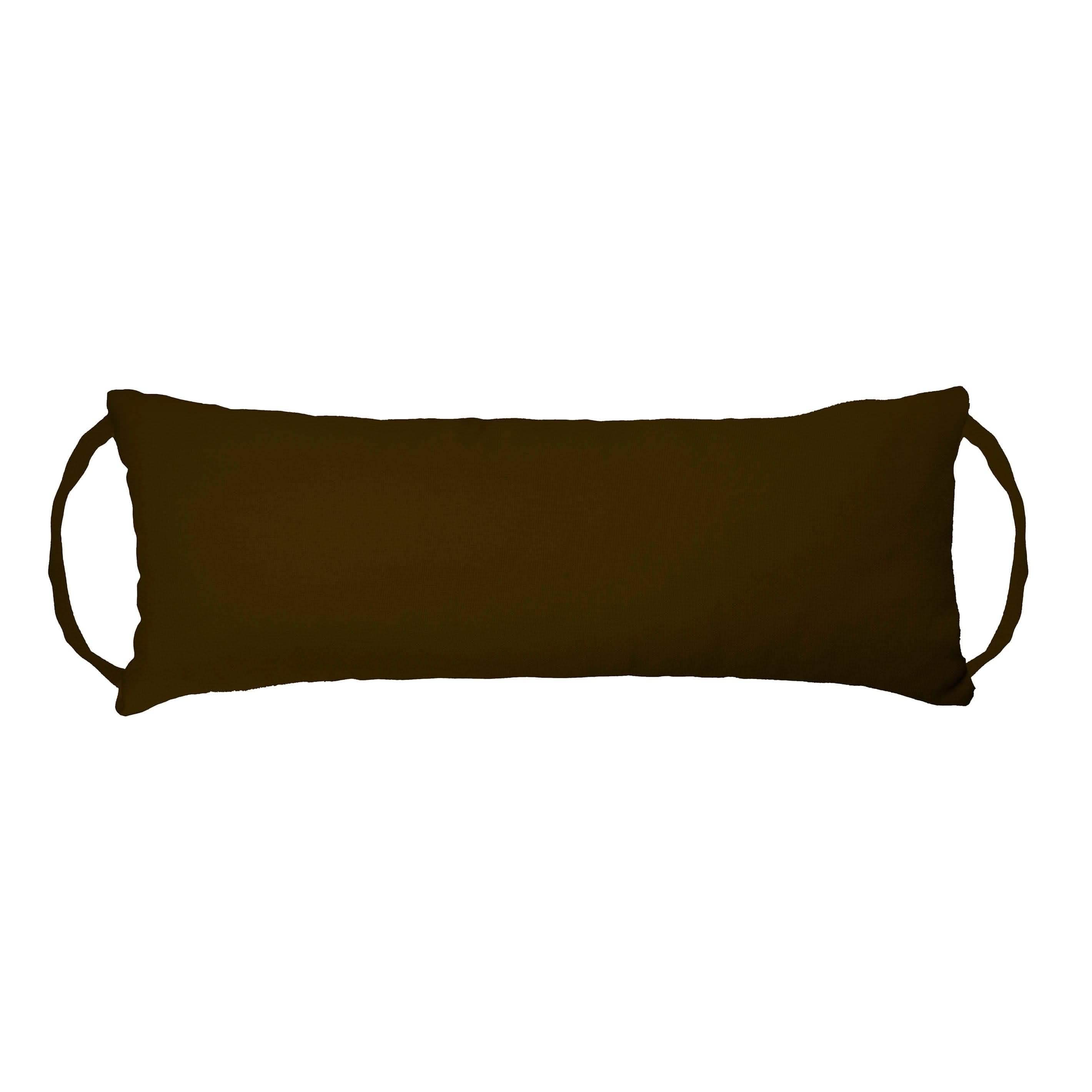Barnett Home Decor - Cottonduck Brown Travel Pillow