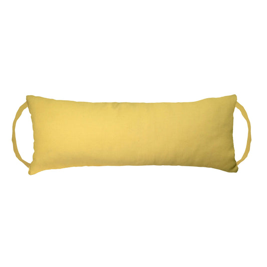 Cotton duck yellow travel pillow | Barnett Home Decor
