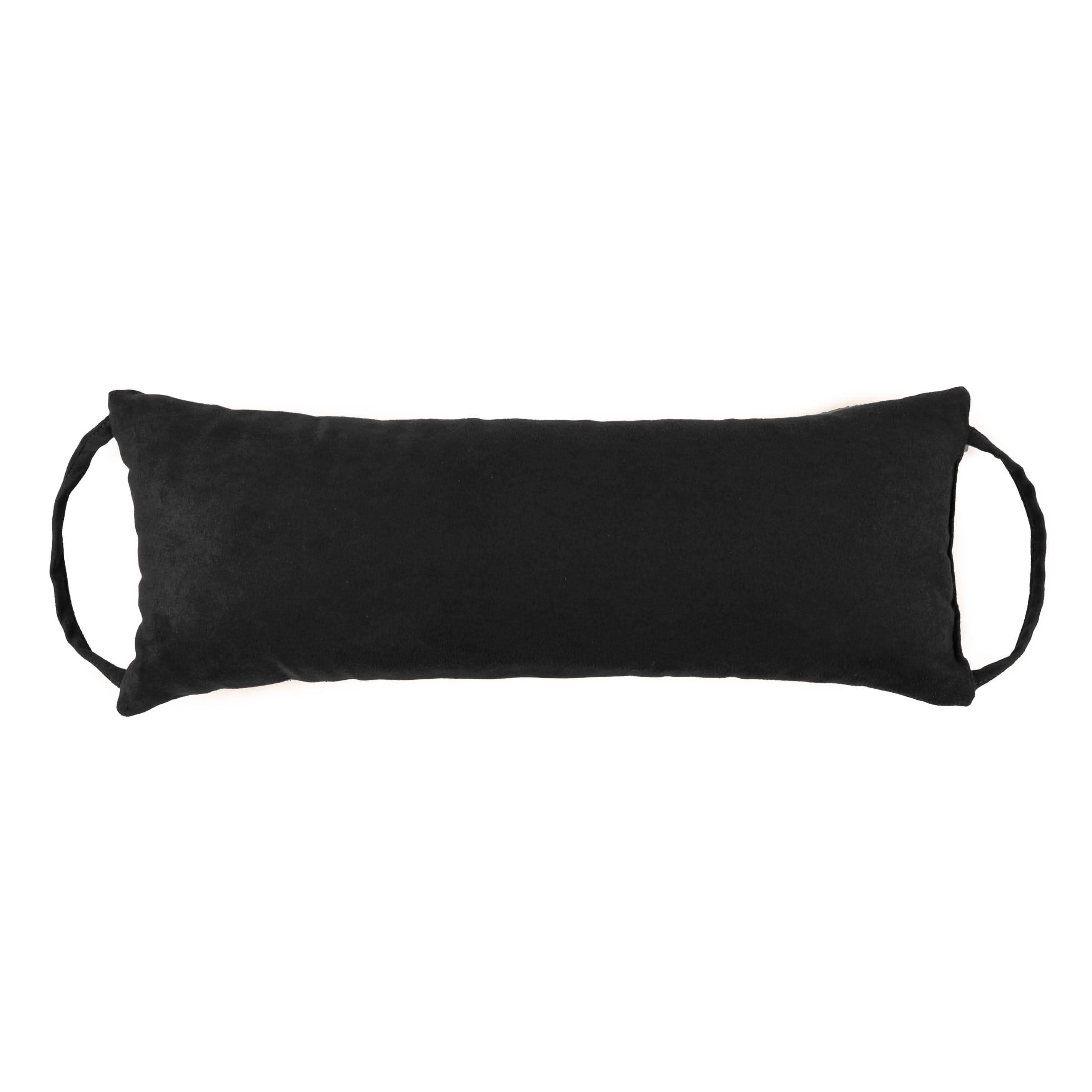 Barnett Home Decor | Microsuede Black Travel Pillow