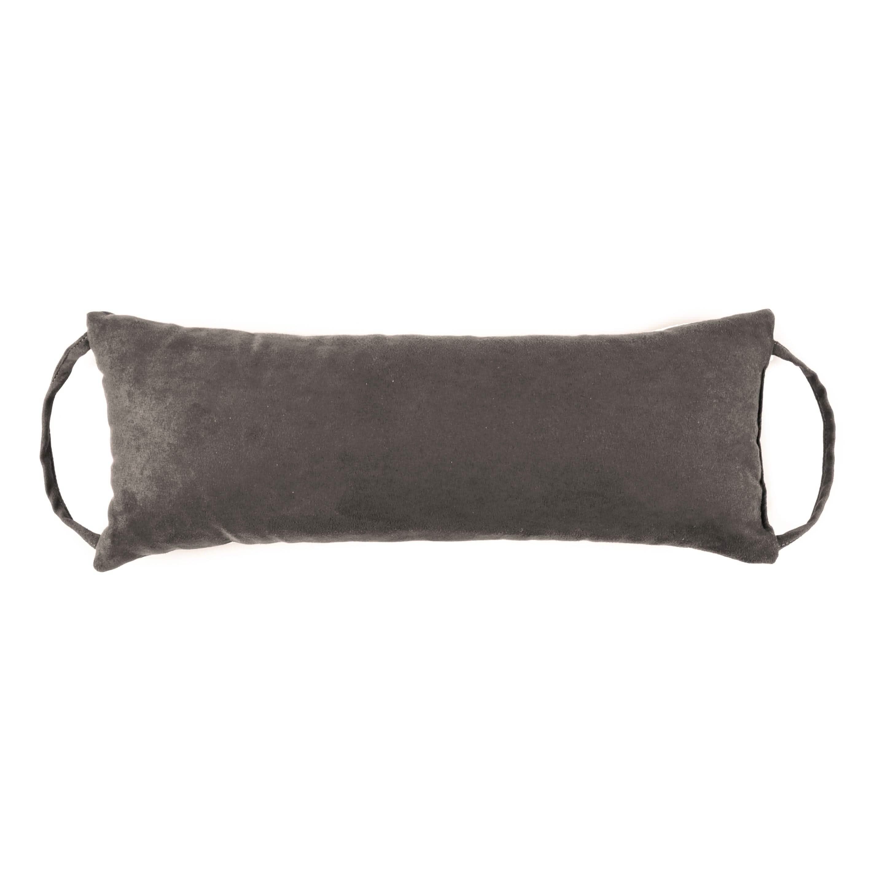 Barnett Home Decor | Grey Travel Pillow | Neck Roll Pillow | Rocking Chair Extender