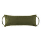 Barnett Home Decor | Microsuede Laurel Green Travel Pillow | Sage Green Neck Roll Pillow | Viridian Rocker Extender