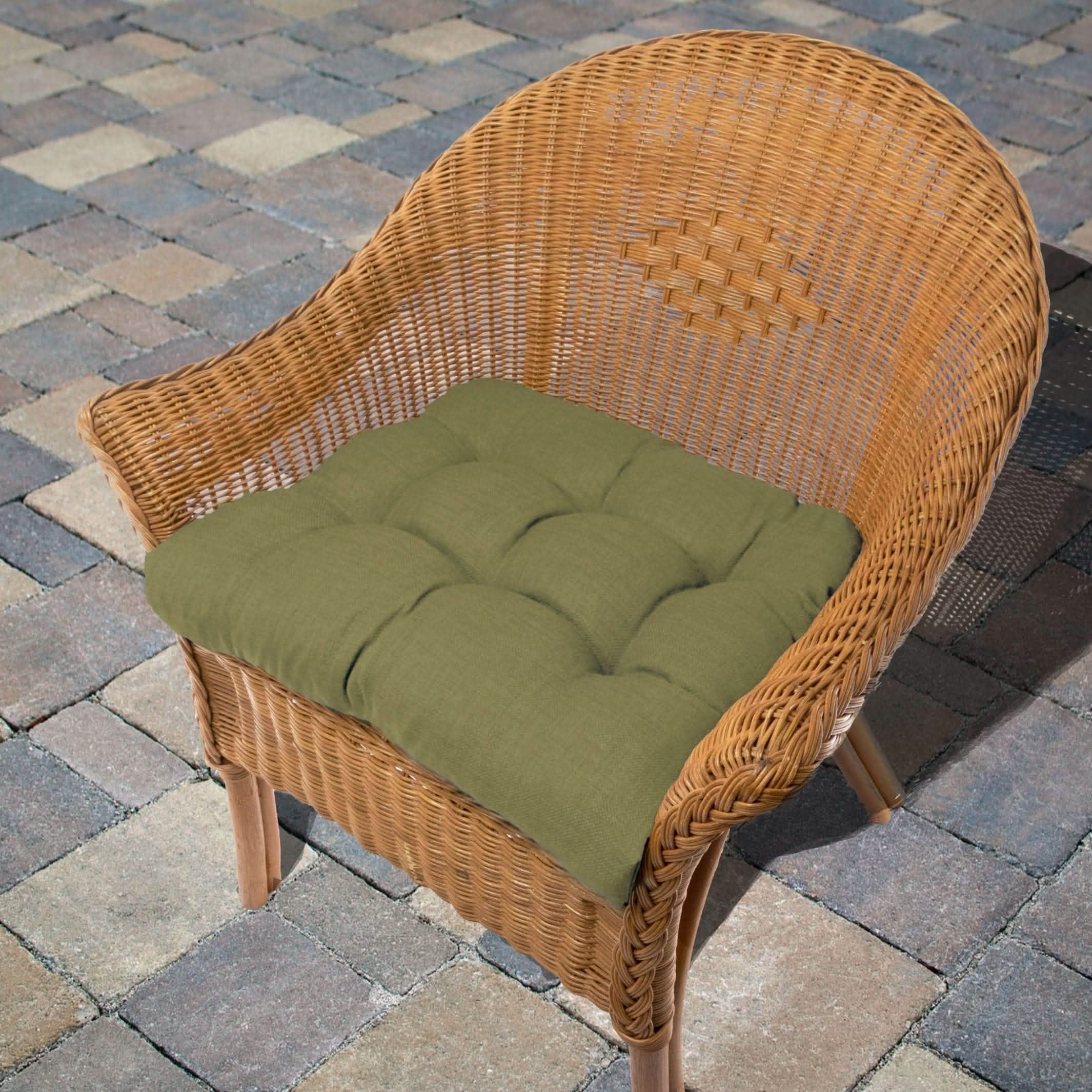 Rave Sage Green Patio Chair Cushions | Wicker Chair Cushions | Adirondack Chair Cushion | Forest Green | Olive