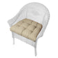 Rave Sand Patio Chair Cushions - Latex Foam Fill, Solid Neutral Color | Tan | Natural | Desert