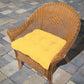 Rave Yellow Gold Patio Chair Cushions - Wicker Chair Cushions - Adirondack Chair Cushions