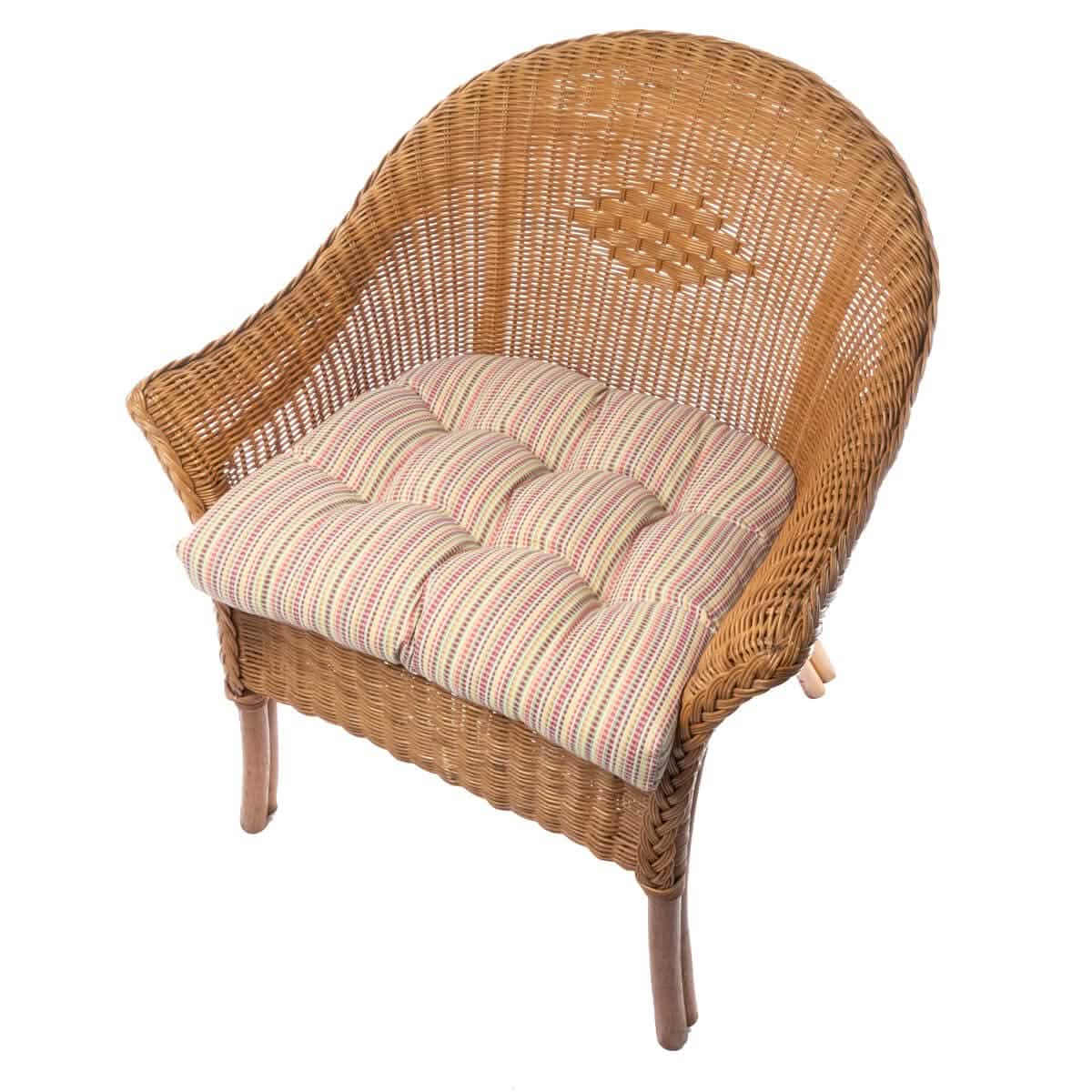 Atwood Plaid Patio Cushions & Indoor/Outdoor Dining Chair Pads