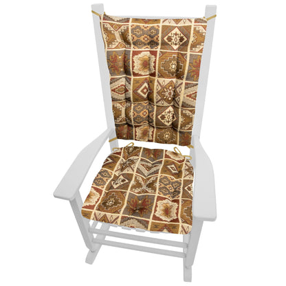 Southwest Durango Rocking Chair Cushions - Latex Foam Fill