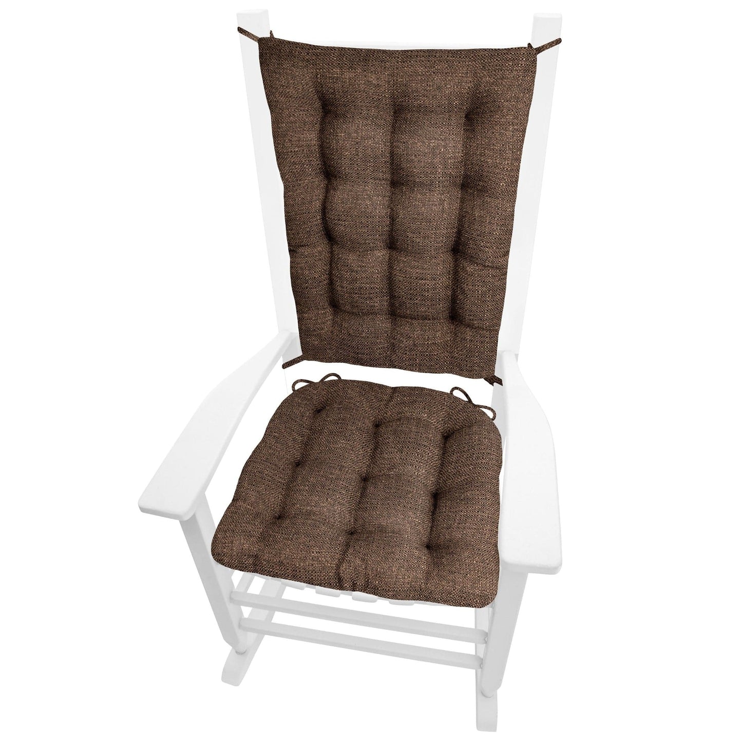 Brisbane Brown Rocking Chair Cushions - Made in USA - Barnett Home Decor