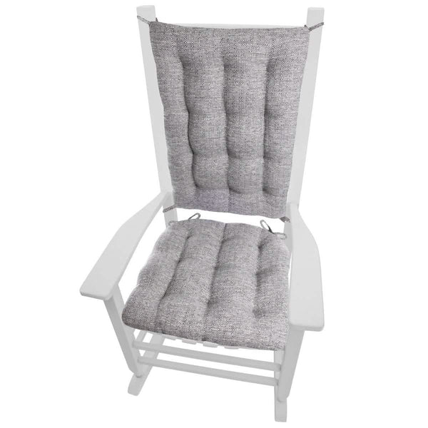 Brisbane Silver Grey Rocking Chair Cushions Latex Foam Home