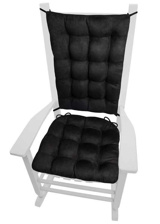 Woodlands Forest Floor Rocking Chair Cushion Reverse to Microsuede Black