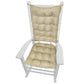 Micro-Suede Chamois Rocking Chair Cushions - Barnett Home Decor - Beige